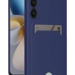 Newface Samsung Galaxy A35 5g Kılıf Kelvin Kartvizitli Silikon - Lacivert