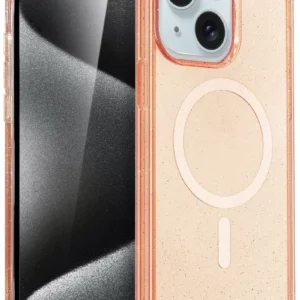 Newface İphone 15 Plus Kılıf Star Magsafe Kapak - Turuncu