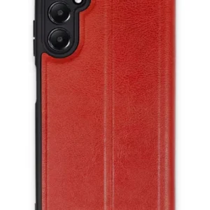 Newface Samsung Galaxy A05s Kılıf Flip Cover - Kırmızı