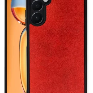 Newface Samsung Galaxy M15 Kılıf Aras Deri Kapak - Kırmızı