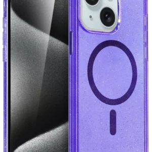 Newface İphone 15 Plus Kılıf Star Magsafe Kapak - Mor