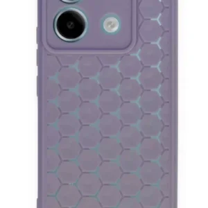 Newface Xiaomi Redmi Note 13 Pro 5g Kılıf Petek Silikon Kapak - Lila