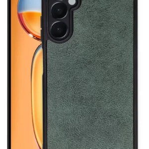 Newface Samsung Galaxy M15 Kılıf Aras Deri Kapak - Koyu Yeşil