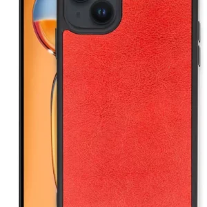 Newface İphone 14 Kılıf Aras Deri Kapak - Kırmızı