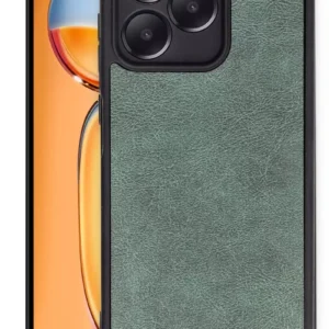 Newface Realme Note 50 4g Kılıf Aras Deri Kapak - Koyu Yeşil