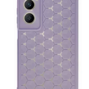 Newface Realme C65 Kılıf Petek Silikon Kapak - Lila