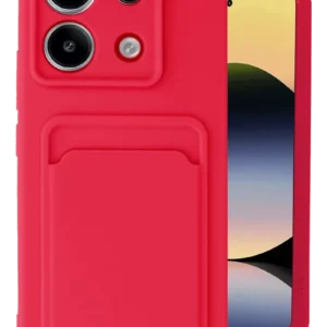 Newface Xiaomi Redmi Note 13 Pro 5g Kılıf Kelvin Kartvizitli Silikon - Kırmızı
