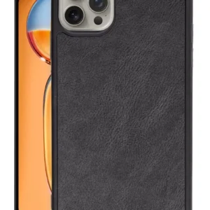 Newface İphone 14 Pro Kılıf Aras Deri Kapak - Siyah