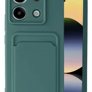 Newface Xiaomi Redmi Note 13 Pro 5g Kılıf Kelvin Kartvizitli Silikon - Koyu Yeşil