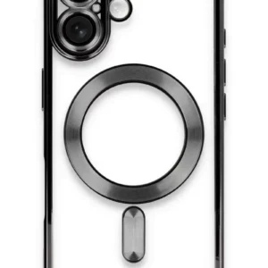 Newface İphone 16 Kılıf Kross Magneticsafe Kapak - Siyah