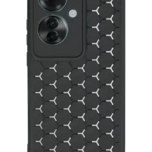 Newface Oppo Reno 11f Kılıf Petek Silikon Kapak - Siyah