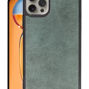 Newface İphone 14 Pro Kılıf Aras Deri Kapak - Koyu Yeşil