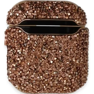 Newface Airpods 2 (2.nesil) Mira Taşlı Kılıf - Rose Gold