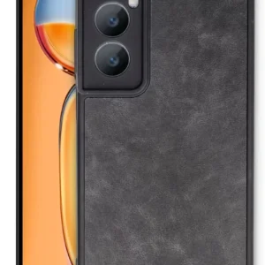 Newface Realme C65 Kılıf Aras Deri Kapak - Siyah