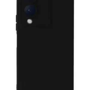 Newface Vivo Y17s Kılıf Nano İçi Kadife Silikon - Siyah