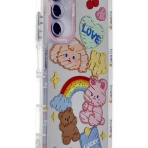 Newface Samsung Galaxy A25 5g Kılıf Reflexion Desenli Kapak - Desen 4