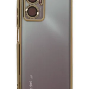 Newface Xiaomi Redmi Note 11e Kılıf Razer Lensli Silikon - Gold