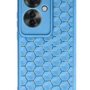 Newface Oppo Reno 11f Kılıf Petek Silikon Kapak - Mavi