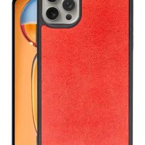 Newface İphone 14 Pro Max Kılıf Aras Deri Kapak - Kırmızı