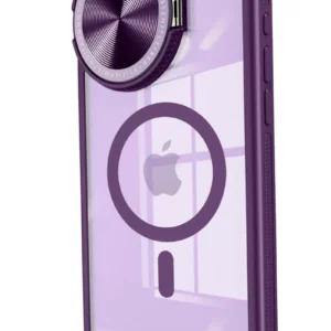 Newface İphone 14 Pro Max Kılıf Teleskop Lens Magsafe Silikon Kapak - Derin Mor