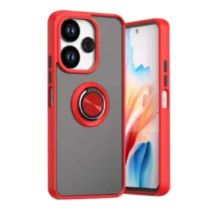 Newface Xiaomi Redmi 13 4g Kılıf Montreal Yüzüklü Silikon Kapak - Kırmızı