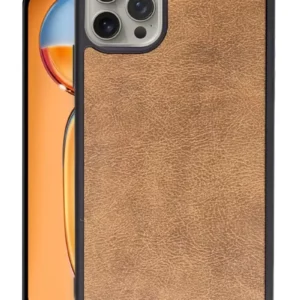 Newface İphone 14 Pro Max Kılıf Aras Deri Kapak - Taba