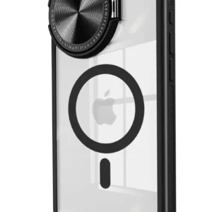 Newface İphone 15 Pro Kılıf Teleskop Lens Magsafe Silikon Kapak - Siyah