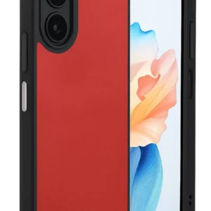 Newface Oppo A38 Kılıf Aras Deri Kapak - Kırmızı