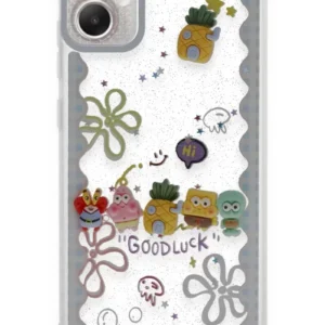 Newface Samsung Galaxy A05 Kılıf Sweet Desenli Silikon Kapak - Açık Mavi