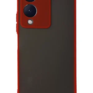 Newface Vivo Y17s Kılıf Montreal Silikon Kapak - Kırmızı