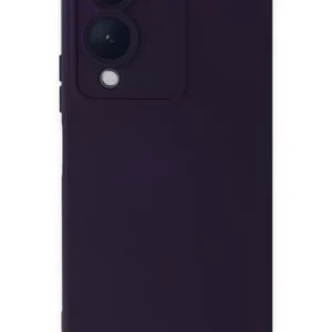 Newface Vivo Y17s Kılıf Nano İçi Kadife Silikon - Mor