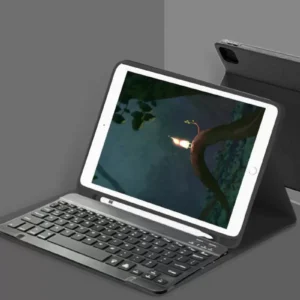 Newface Samsung Galaxy X200 Tab A8 10.5 Kılıf Kc01 Smart Klavyeli Tablet Kılıfı - Siyah