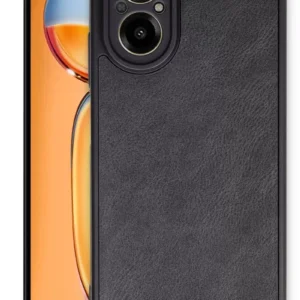 Newface Realme 12 Lite Kılıf Aras Deri Kapak - Siyah