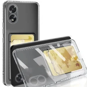 Newface Oppo A38 Kılıf Kart Şeffaf Silikon - Şeffaf