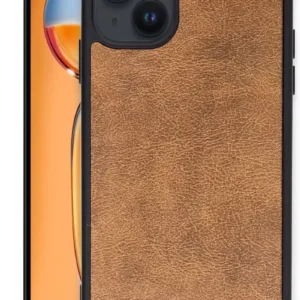 Newface İphone 15 Kılıf Aras Deri Kapak - Taba