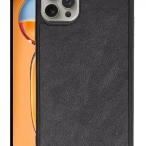 Newface İphone 15 Pro Kılıf Aras Deri Kapak - Siyah