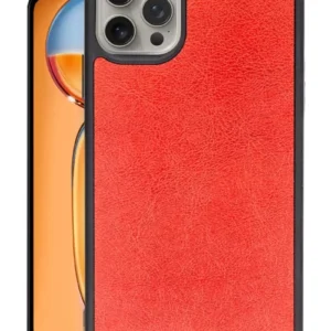 Newface İphone 15 Pro Kılıf Aras Deri Kapak - Kırmızı