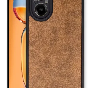 Newface Realme 12 Lite Kılıf Aras Deri Kapak - Taba