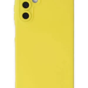 Newface Samsung Galaxy A15 4g Kılıf Nano İçi Kadife Silikon - Sarı