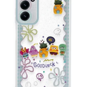 Newface Samsung Galaxy A15 4g Kılıf Sweet Desenli Silikon Kapak - Açık Mavi