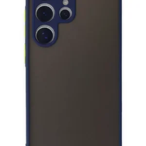 Newface Samsung Galaxy S24 Ultra Kılıf Montreal Silikon Kapak - Lacivert