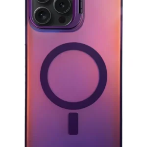 Newface İphone 15 Pro Primera Magsafe Standlı Kapak - Derin Mor