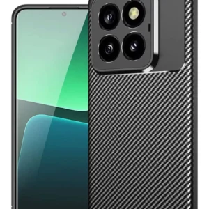 Newface Xiaomi Mi 14t Pro Kılıf Auto Focus Karbon Kapak - Siyah