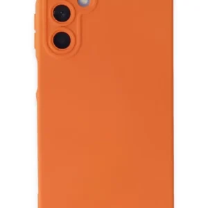 Newface Samsung Galaxy A25 5g Kılıf Nano İçi Kadife Silikon - Turuncu