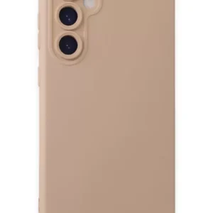 Newface Samsung Galaxy S24 Kılıf Nano İçi Kadife Silikon - Pudra