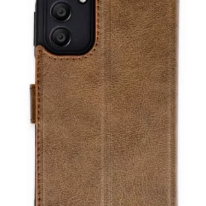 Newface Samsung Galaxy M15 Kılıf Trend S Plus Kapaklı Kılıf - Taba