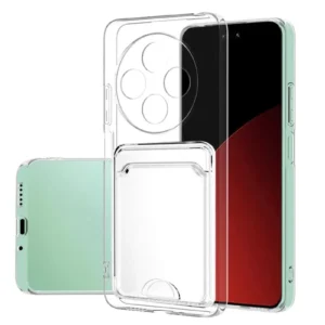 Newface Xiaomi Redmi 14c Kılıf Kart Şeffaf Silikon - Şeffaf