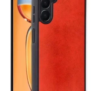 Newface Samsung Galaxy S24 Fe Kılıf Aras Deri Kapak - Kırmızı