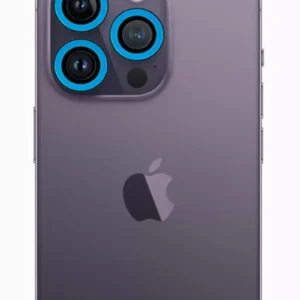 Newface İphone 12 Pro Max Neon Fosforlu Kamera Lens - Mavi