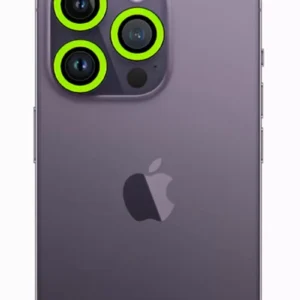 Newface İphone 12 Pro Max Neon Fosforlu Kamera Lens - Yeşil